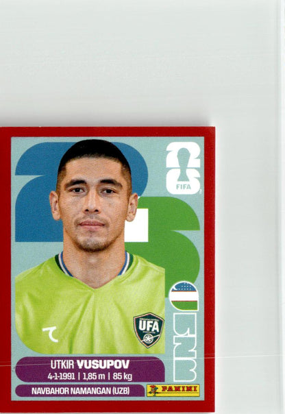 2026 Panini FIFA World Cup Stickers Utkir Yusupov Red #UZB2 Uzbekistan