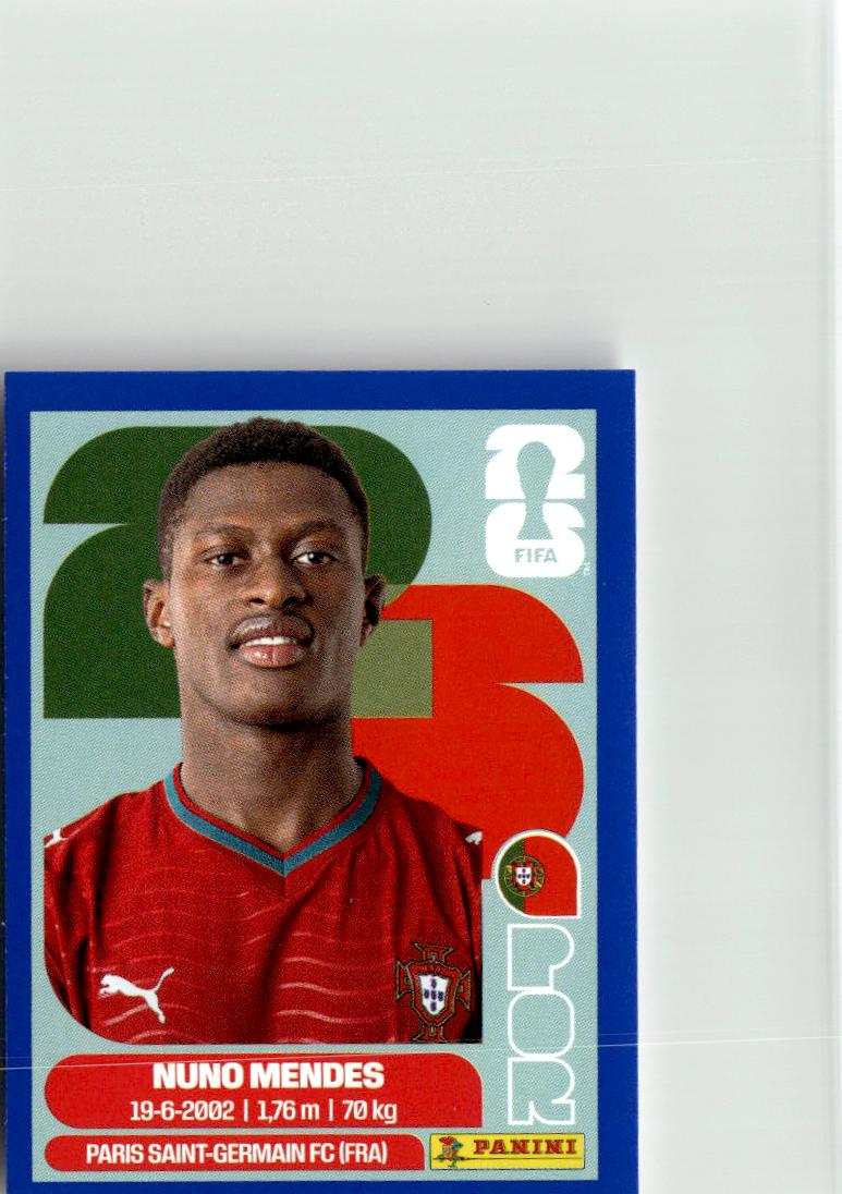 2026 Panini FIFA World Cup Stickers Nuno Mendes #POR7 Portugal