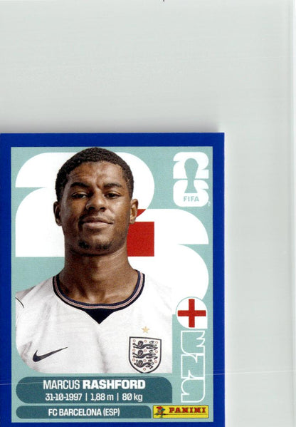 2026 Panini FIFA World Cup Stickers Marcus Rashford Blue #ENG19 England