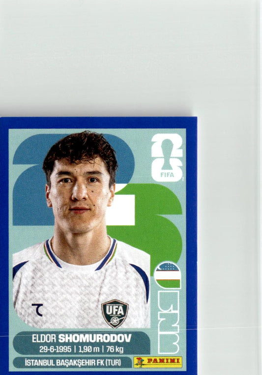 2026 Panini FIFA World Cup Stickers Eldor Shomurodov #UZB16 Uzbekistan