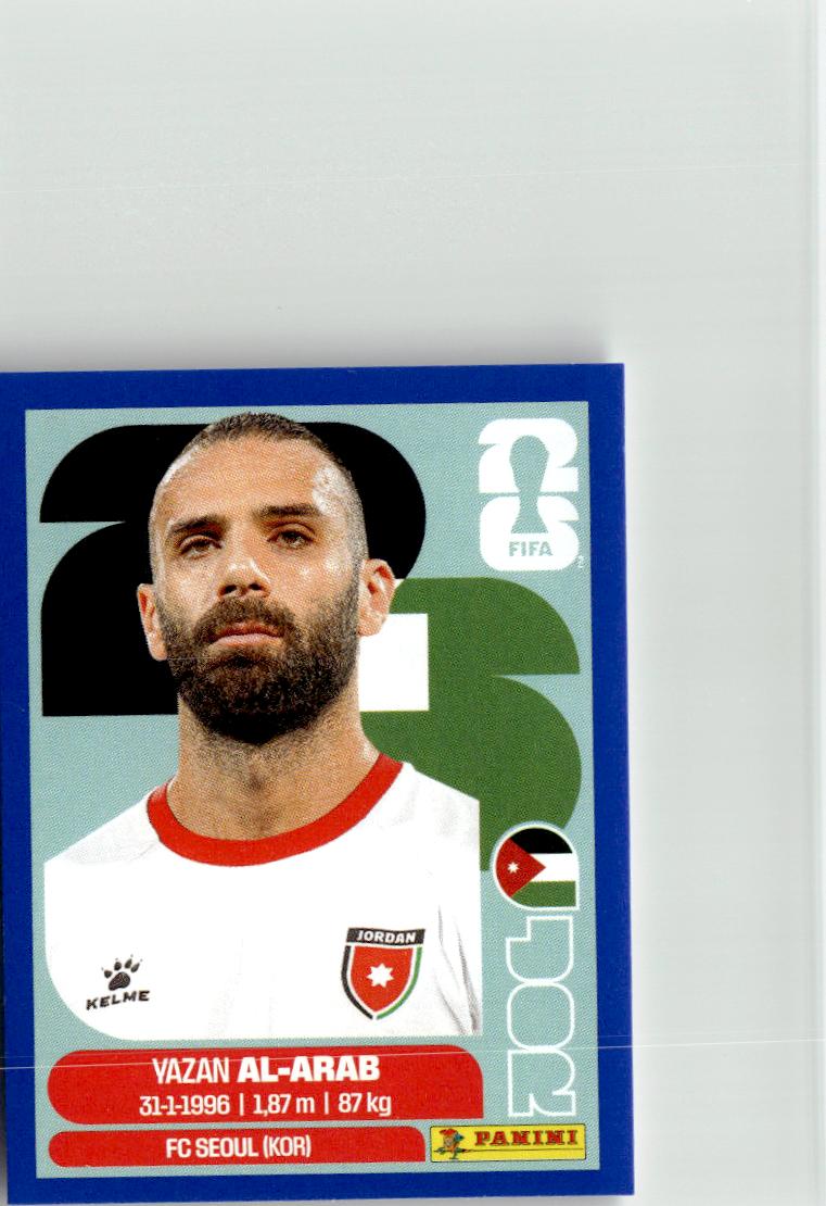 2026 Panini FIFA World Cup Stickers Yazan Al-Arab Blue #JOR5 Jordan
