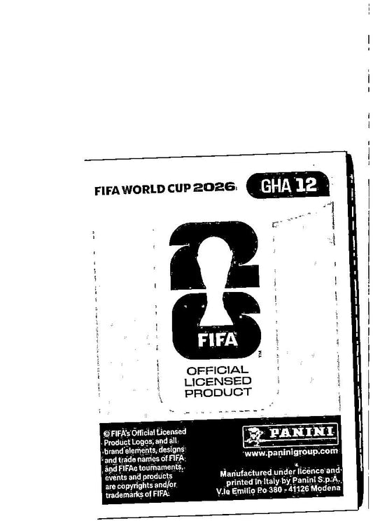 2026 Panini FIFA World Cup Stickers Inaki Williams #GHA15 Ghana