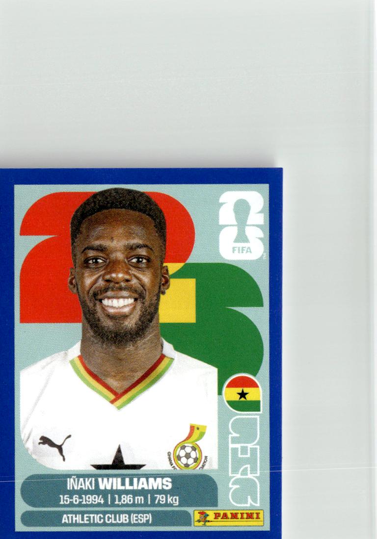 2026 Panini FIFA World Cup Stickers Inaki Williams BLUE #GHA15 Ghana