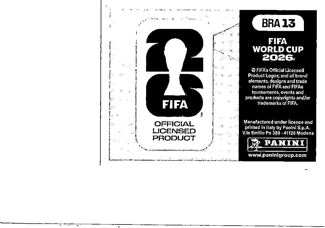 2026 Panini FIFA World Cup Stickers Team Photo BLUE #BRA13 Brazil