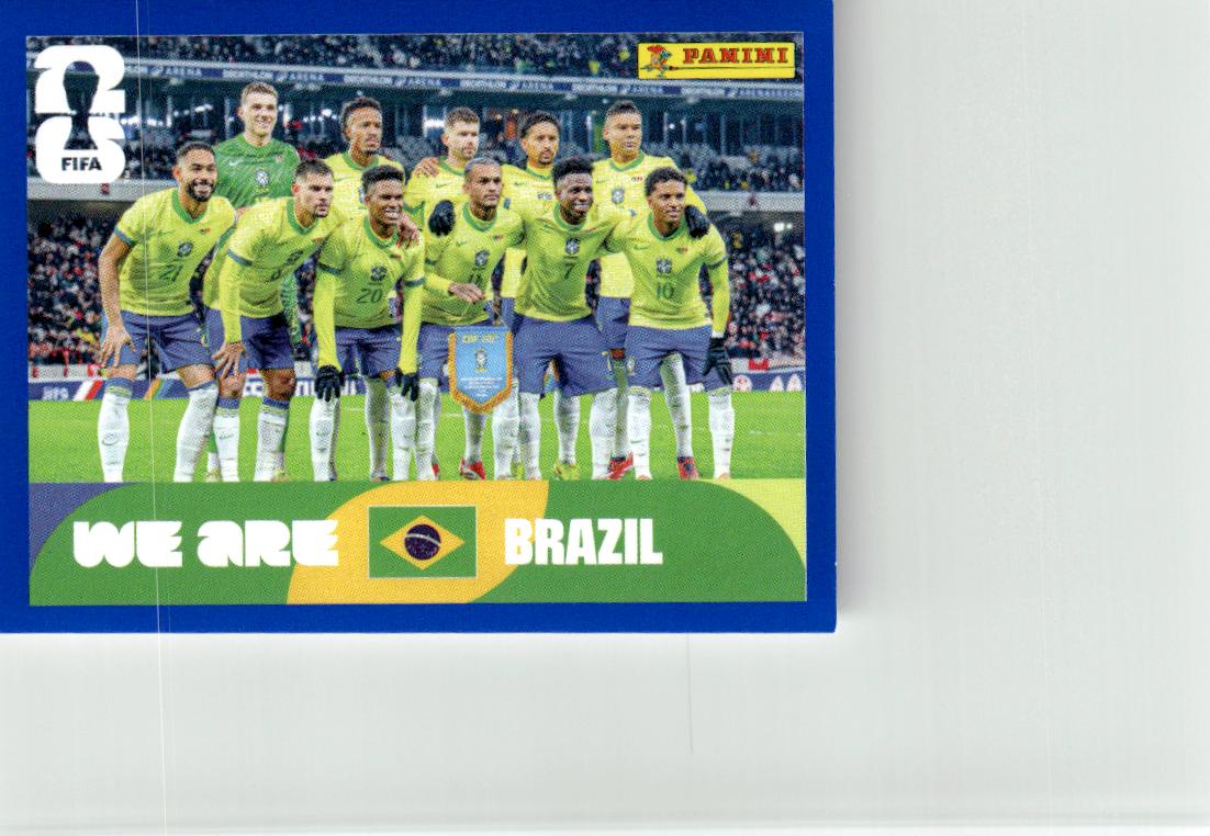 2026 Panini FIFA World Cup Stickers Team Photo BLUE #BRA13 Brazil