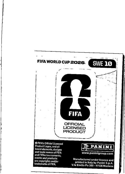 2026 Panini FIFA World Cup Stickers Mattias Svanberg #SWE12 Sweden