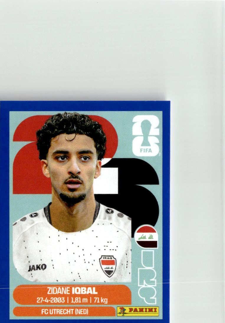 2026 Panini FIFA World Cup Stickers Zidane Iqbal #IRQ9 Iraq