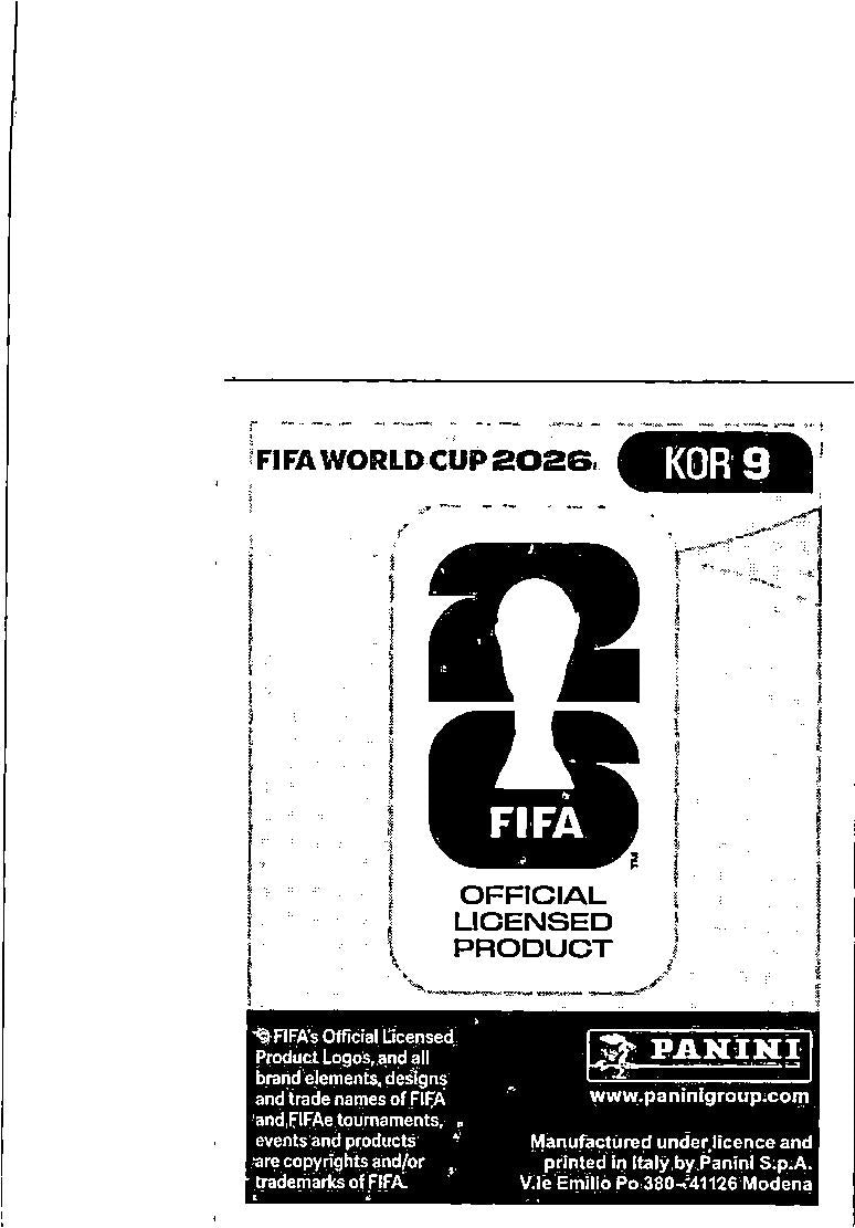 2026 Panini FIFA World Cup Stickers Myung-jae Lee #KOR9 Korea Republic