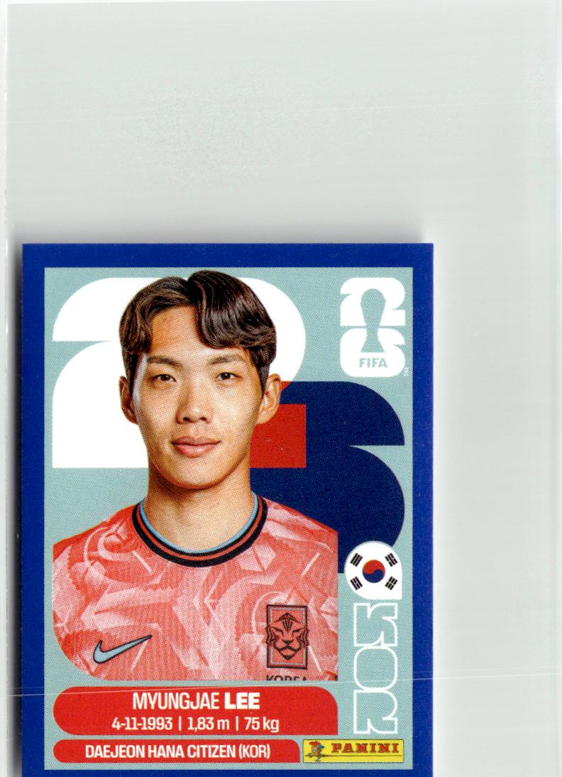 2026 Panini FIFA World Cup Stickers Myung-jae Lee #KOR9 Korea Republic