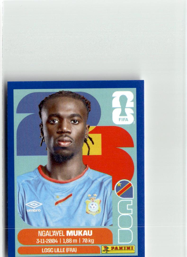 2026 Panini FIFA World Cup Stickers Ngal'ayel Mukau #COD9 Republic of the Congo