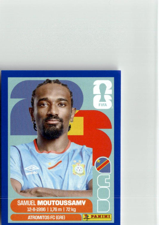 2026 Panini FIFA World Cup Stickers Samuel Moutoussamy Fuchsia #COD11 Congo