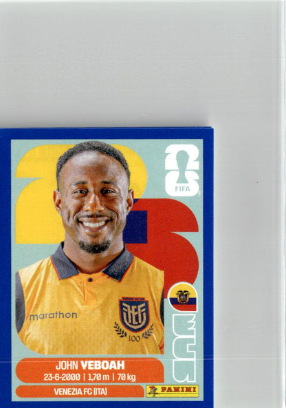 2026 Panini FIFA World Cup Stickers John Yeboah #ECU14 Ecuador