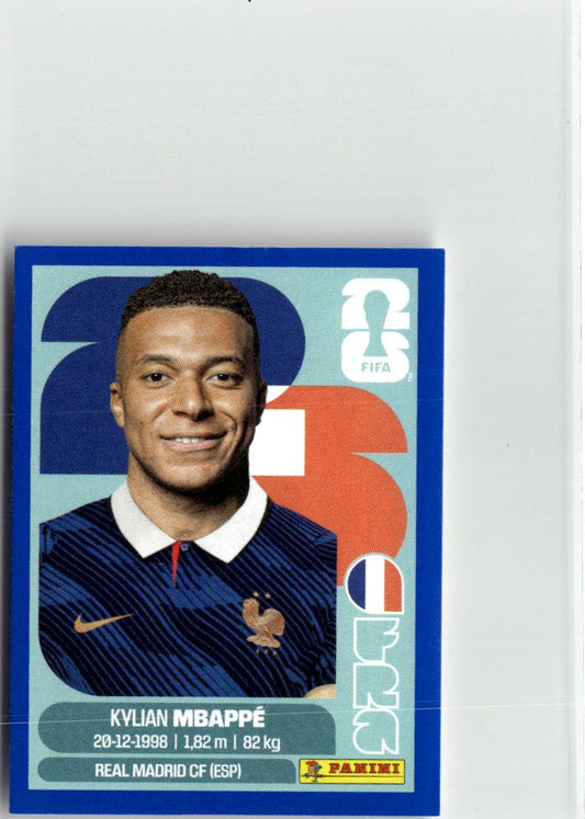 2026 Panini FIFA World Cup Stickers Kylian Mbappé Blue #FRA20 France