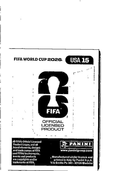 2026 Panini FIFA World Cup Stickers Malik Tillman #USA15 USA