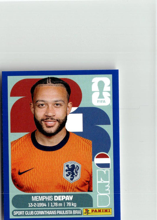 2026 Panini FIFA World Cup Stickers Memphis Depay #NED17 Netherlands