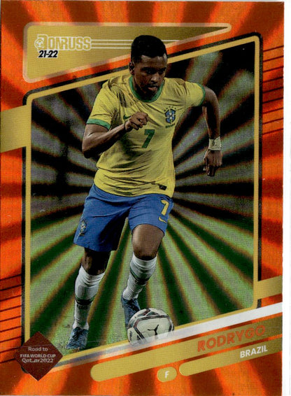 2021-22 Donruss Rodrygo Holo Orange Laser #24 Brazil