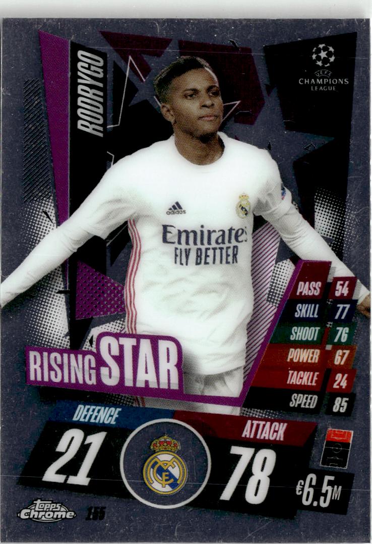2020-21 Topps Chrome Match Attax UEFA Champions League #155 Rodrygo