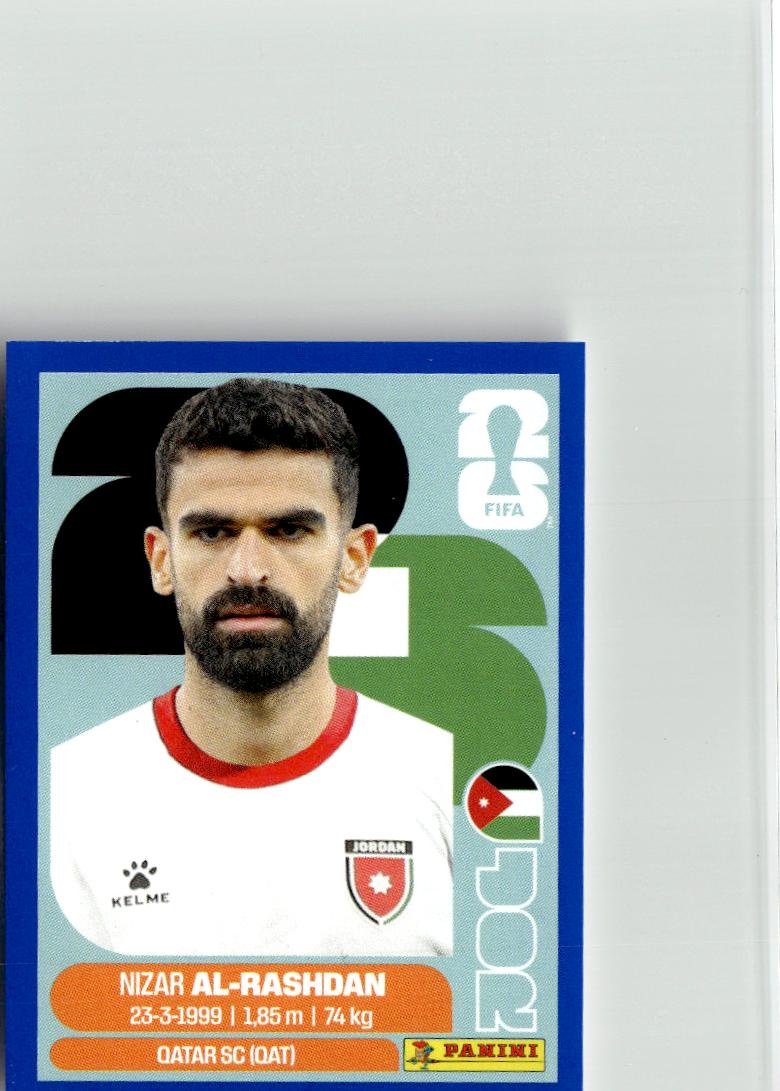 2026 Panini FIFA World Cup Stickers Nizar Al-Rashdan #JOR10 Jordan