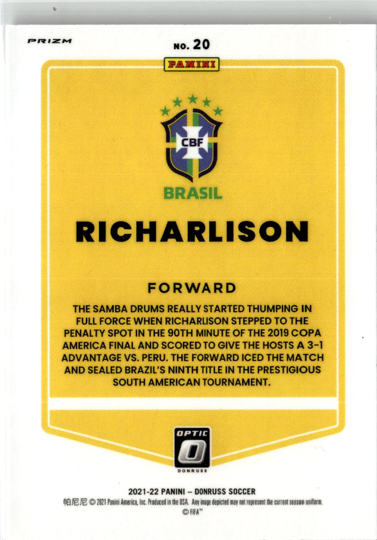 2021-22 Donruss Richarlison #20 Brazil