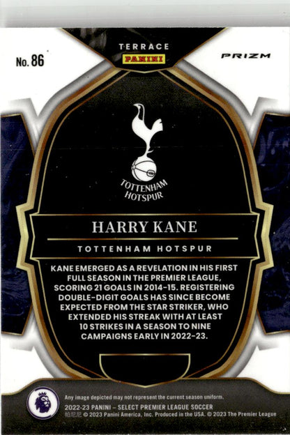 2022-23 Panini Select Premier League - Terrace Harry Kane #86 Purple Mojo Prizm