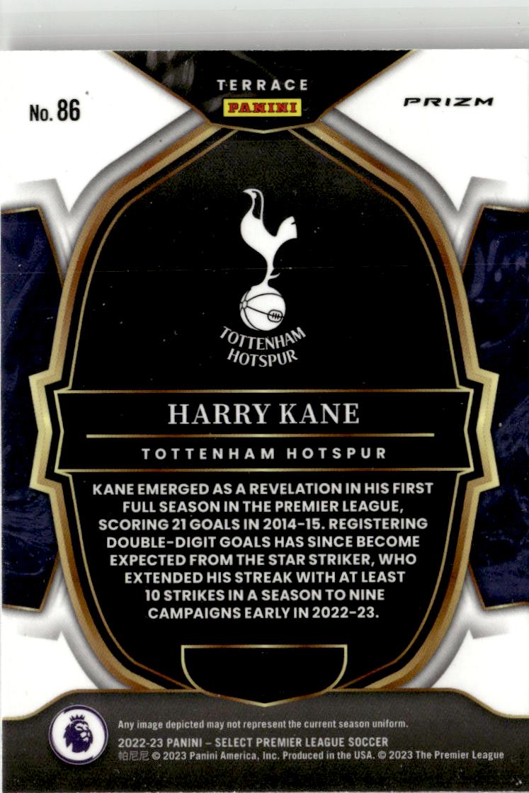 2022-23 Panini Select Premier League - Terrace Harry Kane #86 Purple Mojo Prizm