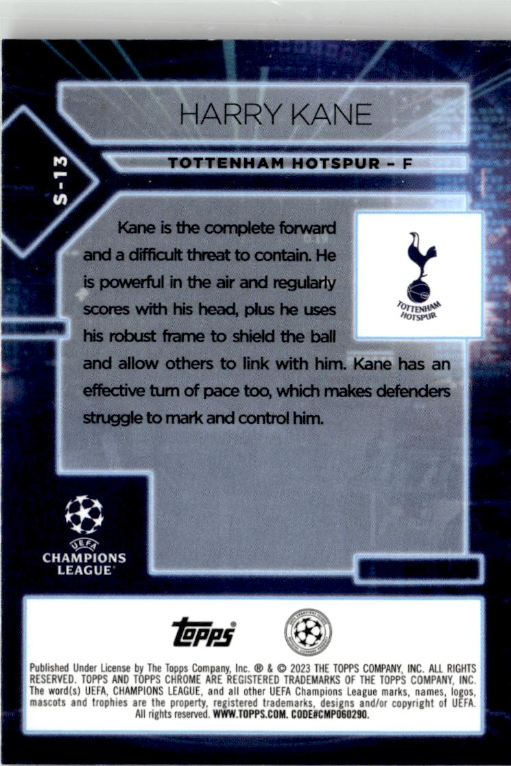 2022-23 Topps Chrome UEFA Club Competitions #S-13 Harry Kane Specimens