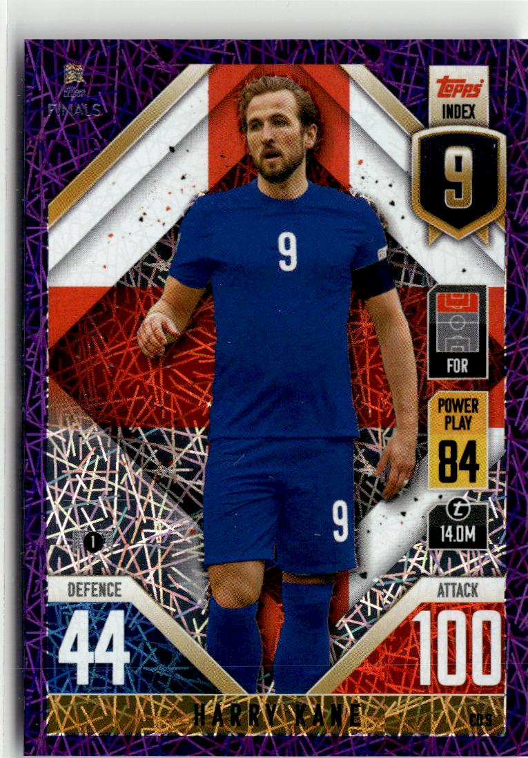 2022-23 Topps Match Attax 101 Road to UEFA #CD9 Harry Kane Purple Foil