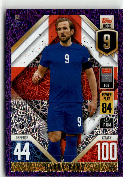 2022-23 Topps Match Attax 101 Road to UEFA #CD9 Harry Kane Purple Foil