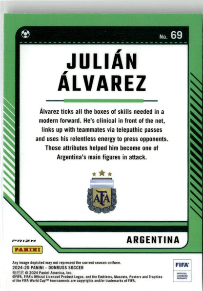 2024-25 Donruss #69 Julian Alvarez Optic