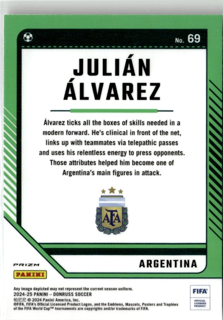 2024-25 Donruss #69 Julian Alvarez Optic