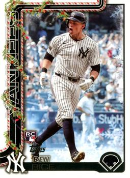2025 Topps Holiday Ben Rice #H8 New York Yankees