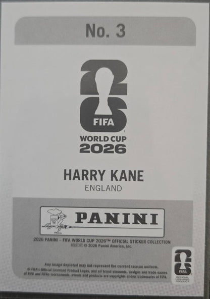 2026 Panini World Cup Sticker Collection Hanger Exclusive Harry Kane #3