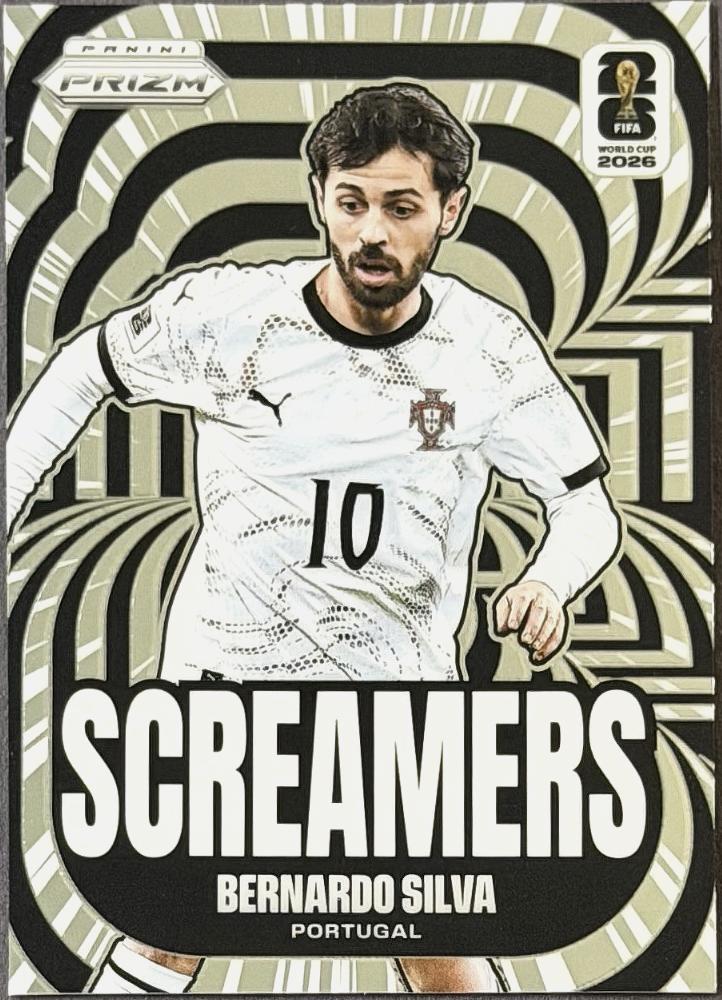 2026 Panini Prizm FIFA World Cup Bernardo Silva Screamers Wave Prizms #1