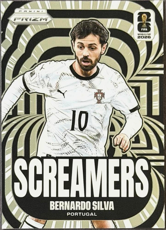 2026 Panini Prizm FIFA World Cup Bernardo Silva Screamers Wave Prizms #1