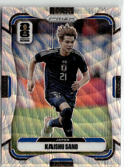 2026 Panini Prizm FIFA World Cup Kaishu Sano Wave Prizms #261 Japan