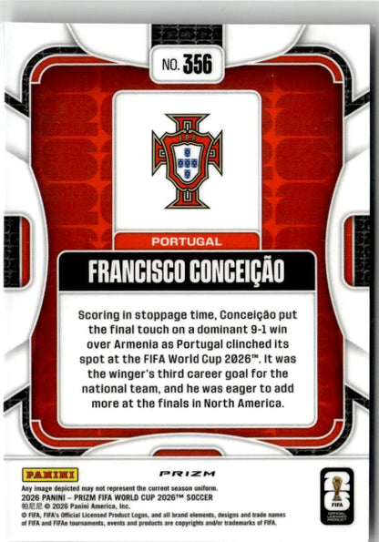 2026 Panini Prizm FIFA World Cup Francisco Conceicao Wave Prizms #356 Portugal