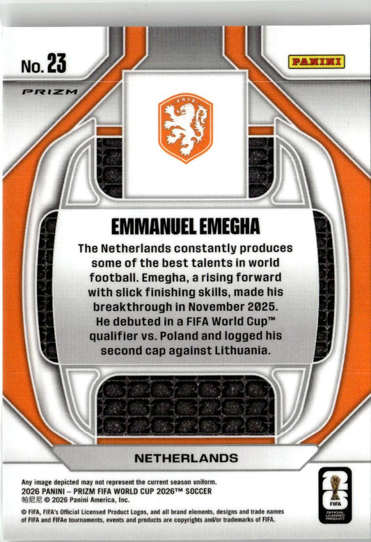 2026 Panini Prizm FIFA World Cup Emmanuel Emegha New Era Wave Prizms #23