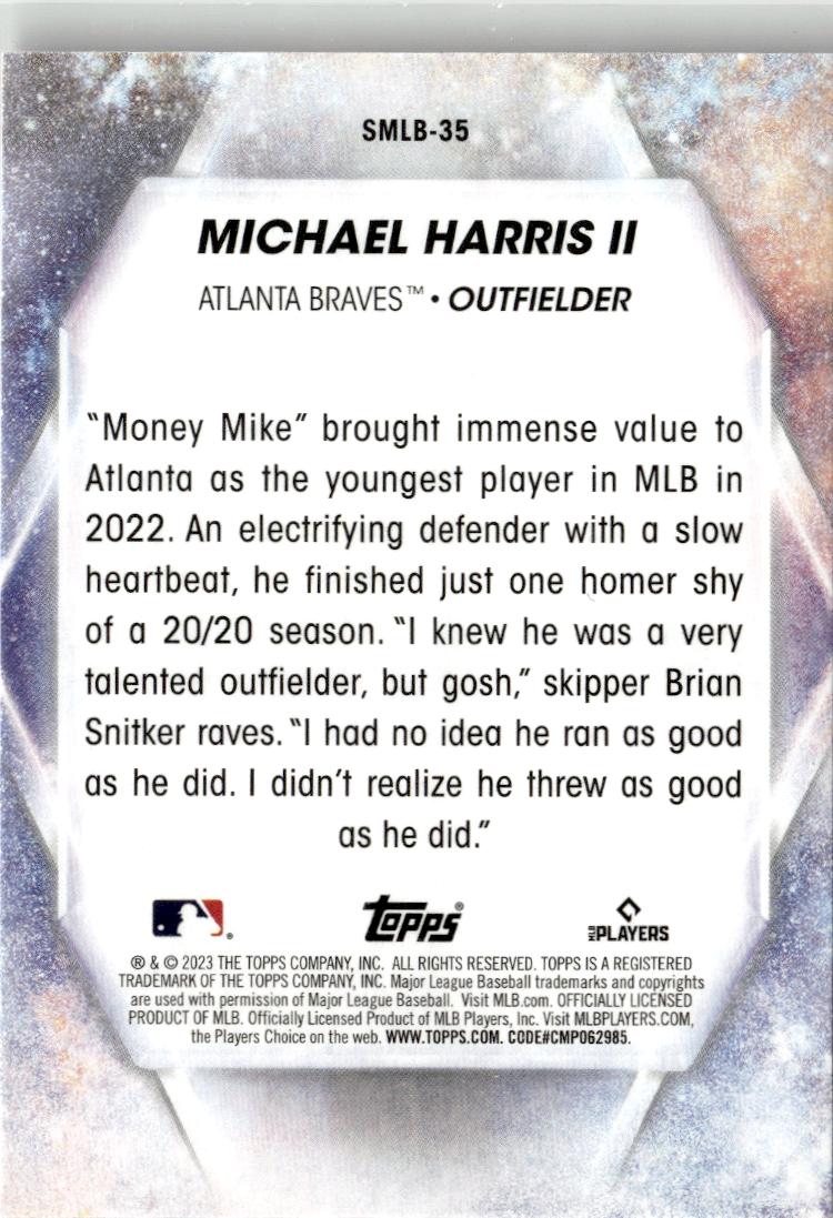 2023 Topps Michael Harris II Stars of MLB Chrome #SMLBC-35 Atlanta Braves