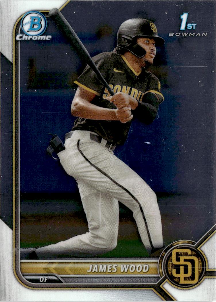2022 Bowman James Wood Chrome Prospects #BCP-108 San Diego Padres