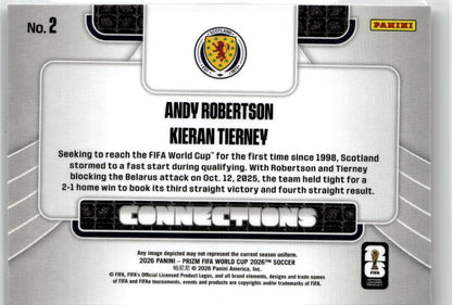 2026 Panini Prizm FIFA World Cup Andy Robertson / Kieran Tierney Connections #2