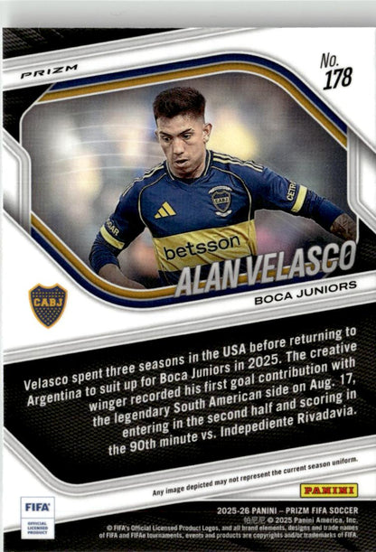 2025-26 Panini Prizm FIFA Alan Velasco Mosaic Prizms #178 Boca Juniors