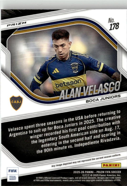2025-26 Panini Prizm FIFA Alan Velasco Mosaic Prizms #178 Boca Juniors