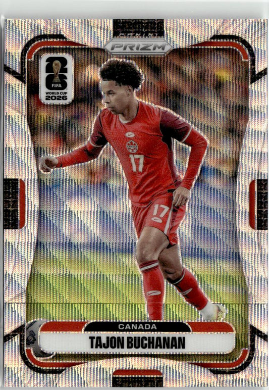 2026 Panini Prizm FIFA World Cup Tajon Buchanan Wave Prizms #166 Canada