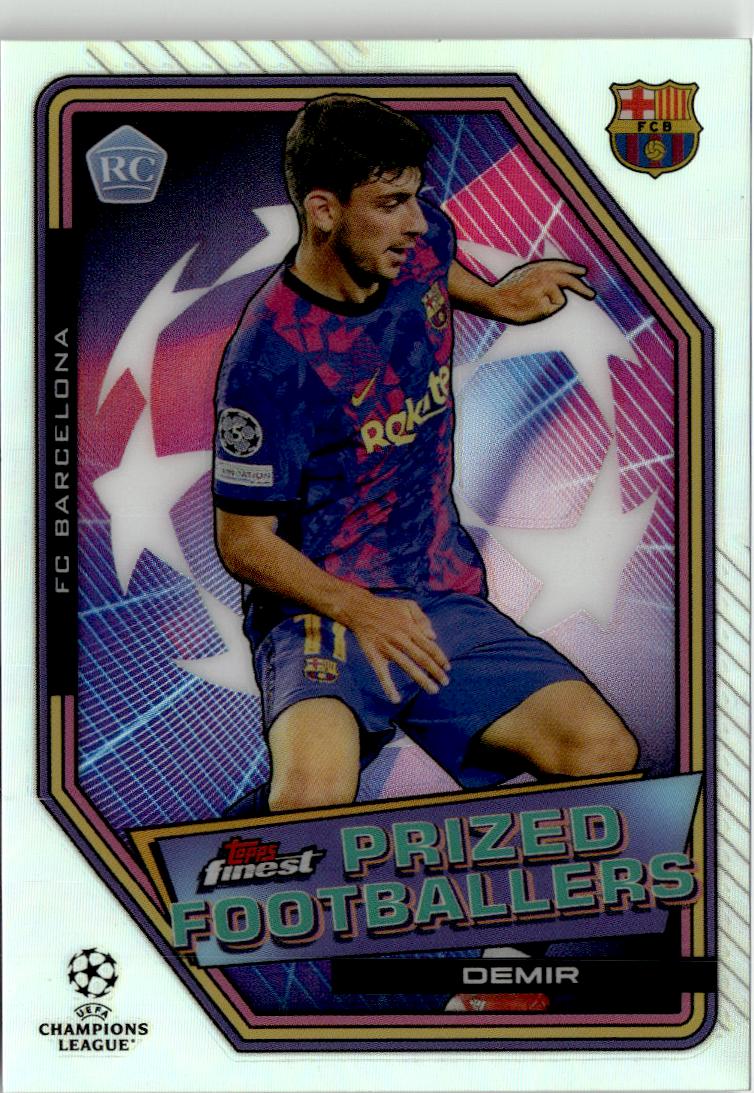 2021-22 Finest UEFA CL Yusuf Demir Prized Footballers #PF-20 FC Barcelona