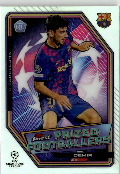 2021-22 Finest UEFA CL Yusuf Demir Prized Footballers #PF-20 FC Barcelona