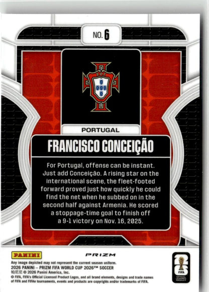 2026 Panini Prizm FIFA WC Francisco Conceicao Phenomenon Silver Prizms #6