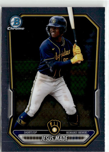 2026 Bowman Jesús Made Chrome Prospects #BCP-96 Milwaukee Brewers