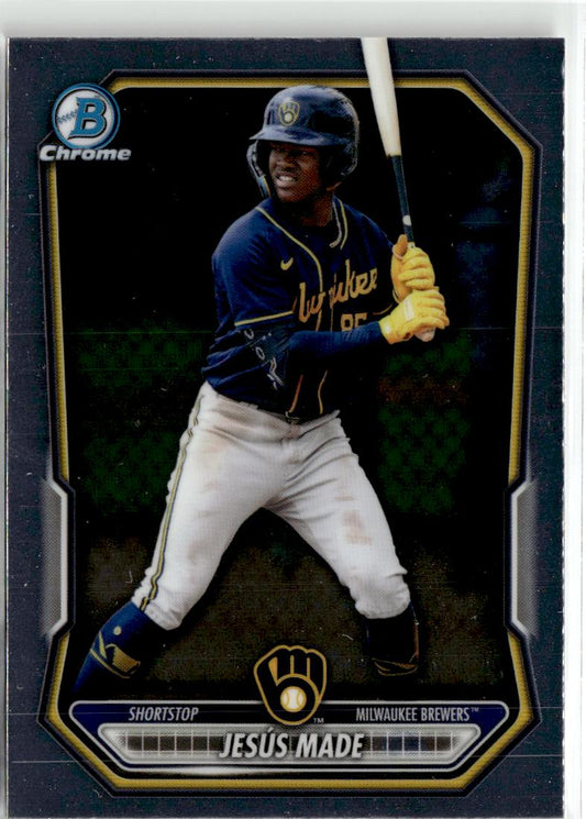 2026 Bowman Jesús Made Chrome Prospects #BCP-96 Milwaukee Brewers