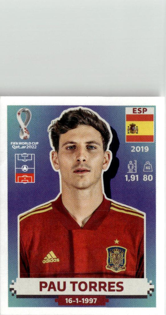2022 Panini FIFA World Cup: Qatar 2022 Stickers Aymeric Laporte #ESP 8