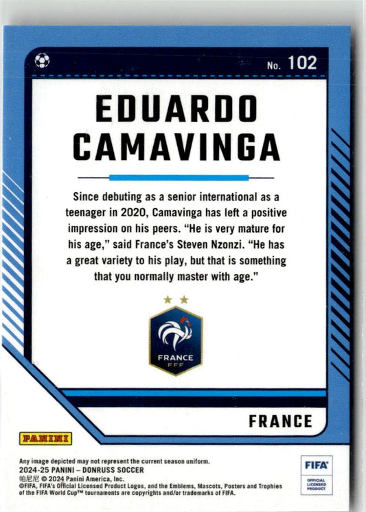 2024-25 Donruss Eduardo Camavinga Silver #102 France